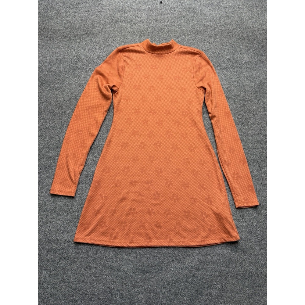 Billabong Salty Blonde Coconut Flowers Long Sleeve Bodycon Dress Sz Small